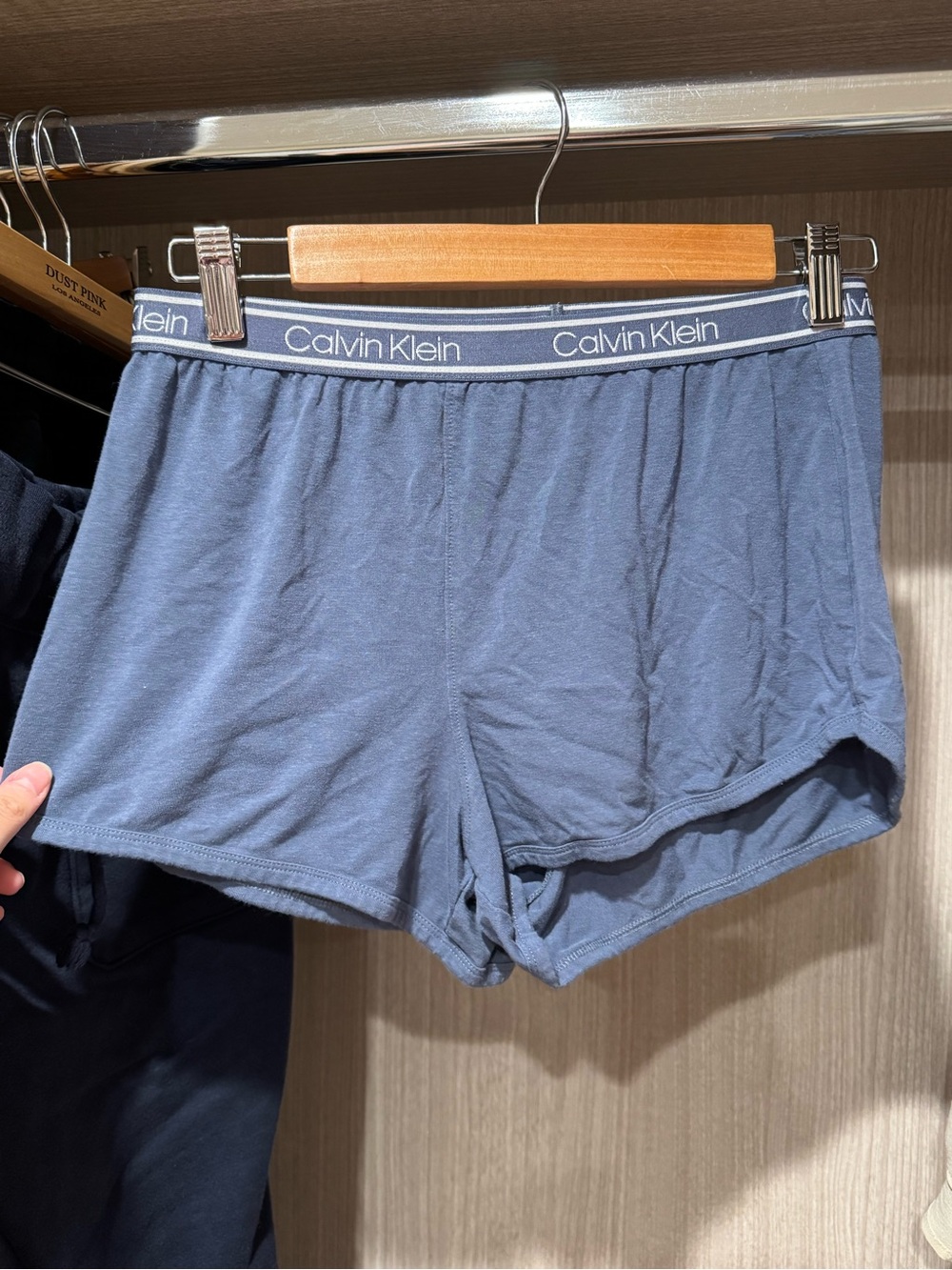 Calvin Klein Blue Sleepwear Briefs with White Logo Waistband